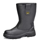 Steel Toe Industrial & Construction Boots for Men Working H-9430 Black
