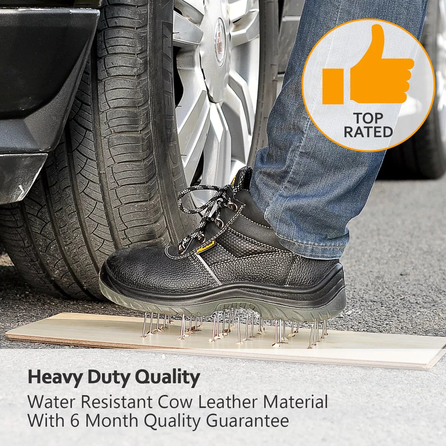 Site Affordable Steel Toe Work Boots M-8215