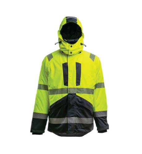 Winter Jacket Green Black